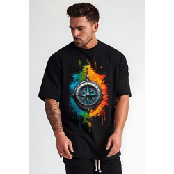 Compass Unique and Ultra Comfortable Urban Cotton T-shirt - Sizes S to XXL