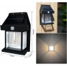 Solar Tungsten Wall Light, Outdoor Solar Induction Tungsten Wire Warm Light Wall Lamp, IP65 Waterproof Solar Security Light,