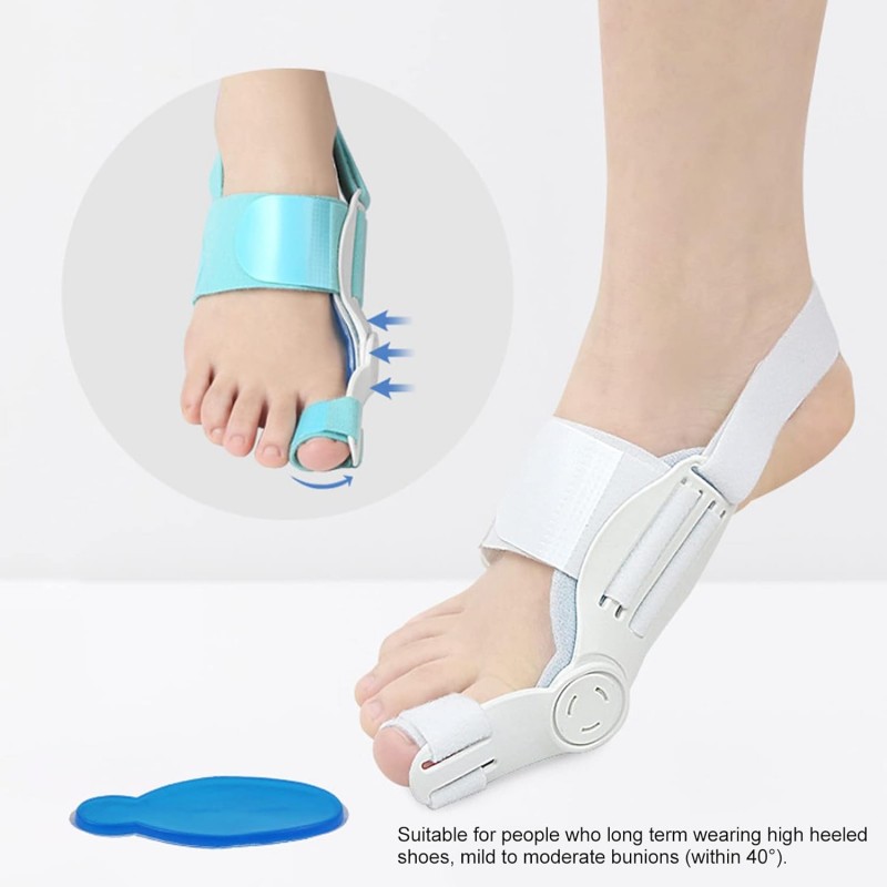 Correcteur d'oignon pour femmes et hommes, redresseur de gros orteil, attelle orthopédique d'oignon pour hallux valgus,