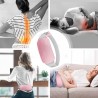 SAKU Coussin chauffant menstruel portable pour le dos ou le ventre avec 3 niveaux de chaleur et 3 modes de massage pour femme et