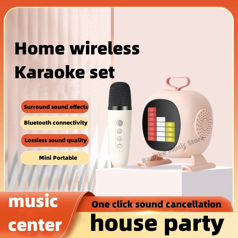 Haut-parleurs Bluetooth portables d'extérieur F23A, réunion de famille, karaoké avec Microphone, centre de musique, cinéma