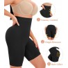 NINGMI Gaine Ventre Plat Femme Taille Haute Panty Gainant Culotte Amincissante Body Shaper Short Gainant Shapewear, Noir, L