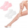 HENGBIRD Lot de 2 paires de chaussettes hydratantes en silicone pour la peau sèche et rugueuse et antidérapantes à l'aloe vera