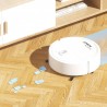 Qeepucak Robot aspirateur sans fil rechargeable avec chargement USB | Nettoyeur de sols durs pour chambre à coucher, salle à