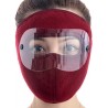 Masque d'hiver coupe-vent en peluche épaisse pour cyclisme, protection contre le froid, cadeau d'hiver chaud pour la famille,