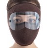 Masque d'hiver coupe-vent en peluche épaisse pour cyclisme, protection contre le froid, cadeau d'hiver chaud pour la famille,