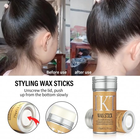 Hair Wax stick,Wax Stick for Hair Slick Stick, No spices,Easy to Absorb (1 pack)