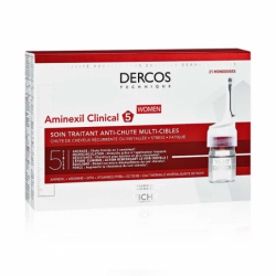 Vichy Dercos Technique Aminexil Clinical 5 Women Anti-Hair Loss Treatment – ​​21 Vials