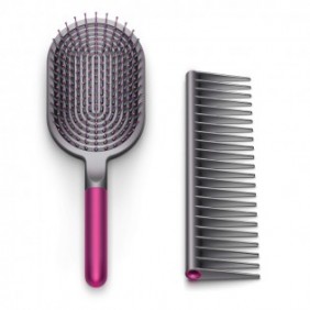 SSDMJ. Fit for Dyson Comb Wide Tooth Air Detangling Hairdresser Rake Hairdressing Massage Brush Set 2 Pieces